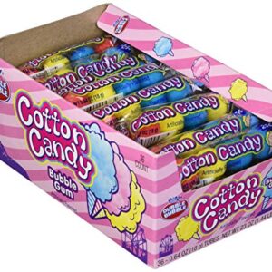 Dubble Bubble 5 Gumballs Per Sleeve, 3 Flavors, Cotton Candy, 36 Candies (Pack of 12)