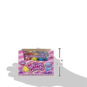 Dubble Bubble 5 Gumballs Per Sleeve, 3 Flavors, Cotton Candy, 36 Candies (Pack of 12)