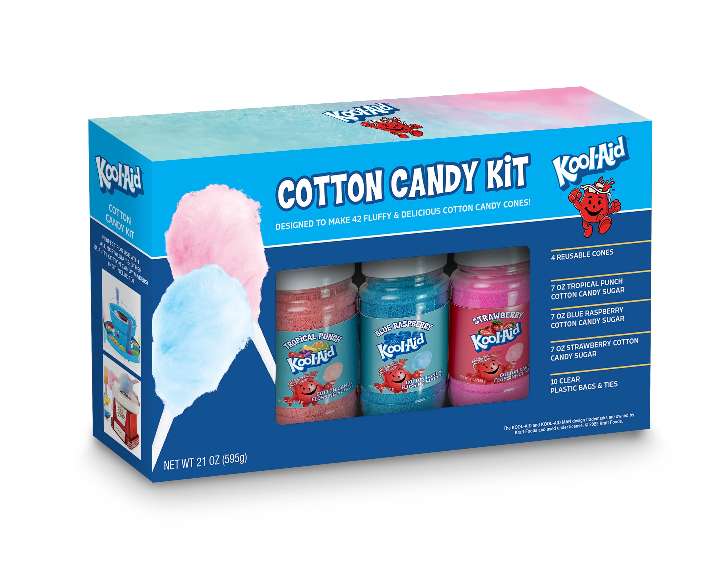 Nostalgia Kool-Aid Cotton Candy Kit