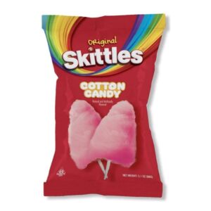 skittles cotton candy - strawberry 3.1oz bag