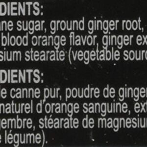 Ginger Delights Blood Orange Candy | Genuine Ground Ginger Root, Natural Flavors | Kosher Certified, Vegan, Gluten Free | Aspartame & Xylitol Free | 30 Count Tin (Pack of 12)