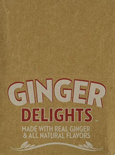 Ginger Delights Blood Orange Candy | Genuine Ground Ginger Root, Natural Flavors | Kosher Certified, Vegan, Gluten Free | Aspartame & Xylitol Free | 30 Count Tin (Pack of 12)