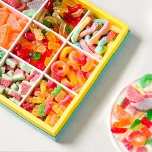 Ultimate Gift Box with Variety Assortment of Gummies, Candy, and Nuts (Assorted Snack Nuts Gift Basket)