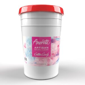 Amoretti - Natural Cotton Candy Artisan Flavor Paste 8 oz - Perfect For Pastry, Savory, Brewing, and more, Preservative Free, Gluten Free, Kosher Pareve, No Artificial Sweeteners, Highly Concentrated