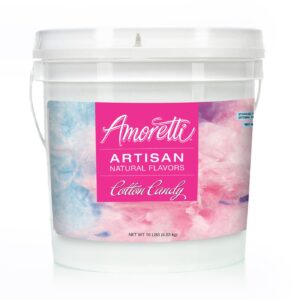 Amoretti - Natural Cotton Candy Artisan Flavor Paste 8 oz - Perfect For Pastry, Savory, Brewing, and more, Preservative Free, Gluten Free, Kosher Pareve, No Artificial Sweeteners, Highly Concentrated