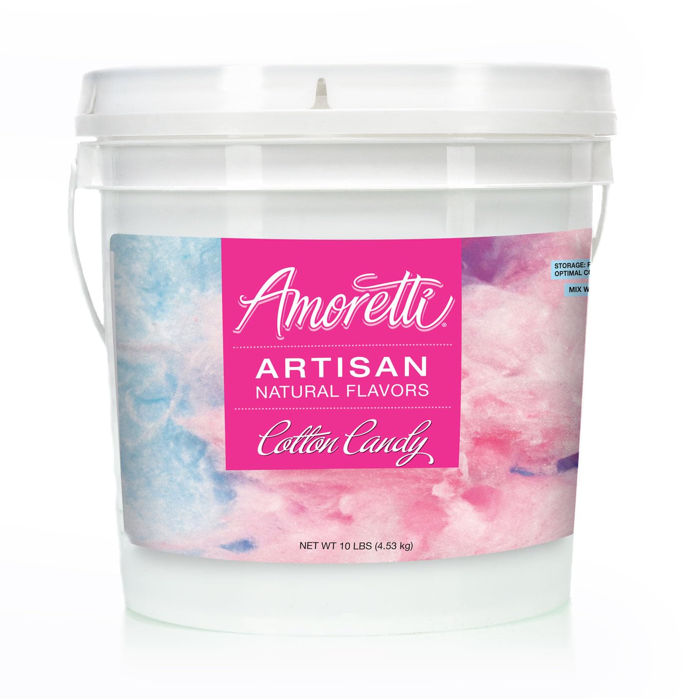 Amoretti - Natural Cotton Candy Artisan Flavor Paste 8 oz - Perfect For Pastry, Savory, Brewing, and more, Preservative Free, Gluten Free, Kosher Pareve, No Artificial Sweeteners, Highly Concentrated