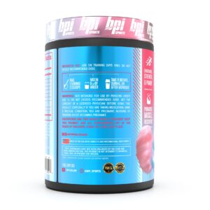 BPI Sports Best Aminos - BCAA Powder Post Workout & Glutamine Recovery Drink with Branched Chain Amino Acids for Hydration & Recovery, for Men & Women - Cotton Candy - 25 Servings