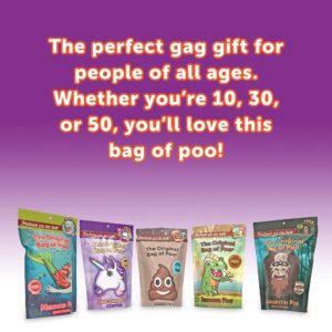 The Original Bag of Poo, Poop Emoji (Brown Cotton Candy) for Novelty Poop Gag Gifts