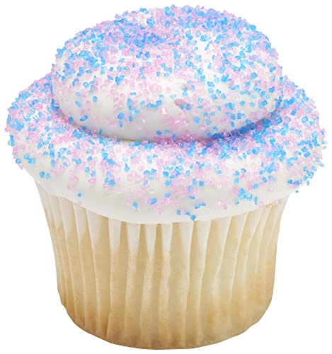 DECOPAC Cotton Candy Flavoured Sanding Sugar, 33oz, Fancy Sprinkles in Handheld Container, Edible Sprinkles For Drink Rims, Celebration Cakes, Cupcakes, Cookies