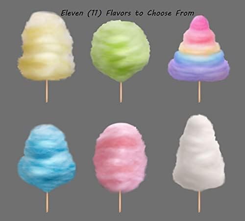 Cotton Candy Floss Sugar (2 Pack, Apple Flavor)- 11 oz Cotton Candy Flavoring Super Floss Makes 44 Cones- Candy Supplies