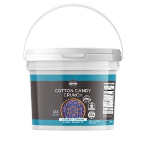 Birch & Meadow 1 Gallon of Cotton Candy Crunch, Ice Cream Topping, Dessert Topper