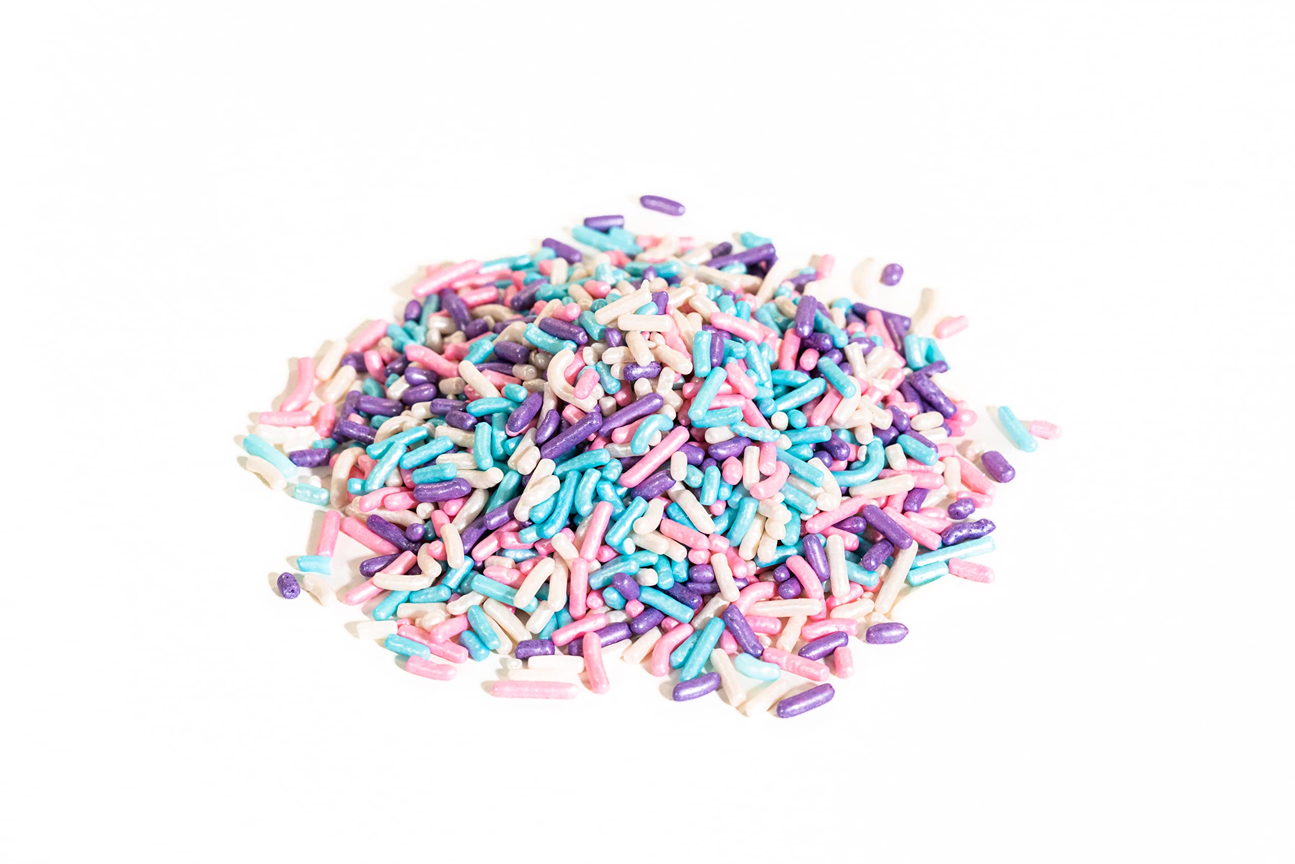 Bakerpan Edible Pastel Colors Sprinkles for Cupcakes, Pastel Jimmies Sprinkles Edible for Cake Decorating - 4.3 Ounces (Made in USA)