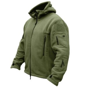 refire gear men's warm military tactical sport fleece hoodie jacket,army green,xx-large