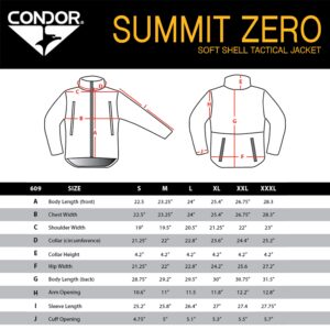 Condor Elite 609-002-L Summit Zero Softshell Jacket BLACK, L