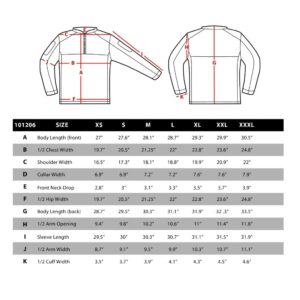 Condor Elite 101206-001-XXL Trident Battle Top Ls OD, XXL