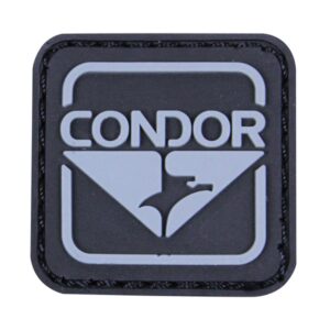 condor outdoor emblem pvc patch (black/grey)