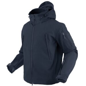 condor summit zero men's lightweight soft shell jacket, navy blue l 609-006-l