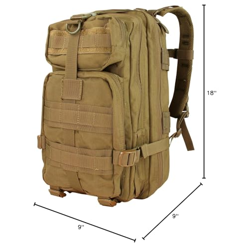 Condor Outdoor Products Compact Company Assault Pack, Coyote Brown