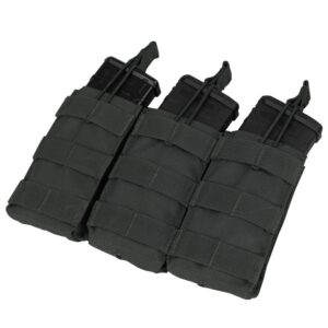 condor elite ma27-002 triple m4/m16 open top mag pouch black