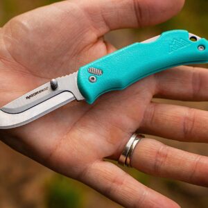 OUTDOOR EDGE Razor Mini Folding Pocket Knife | Compact 2.2" EDC Knife with RazorSafe Replaceable Blades | Perfect Small Everyday Carry Knife for Men Women | Includes 2 Replaceable Drop Point Blades