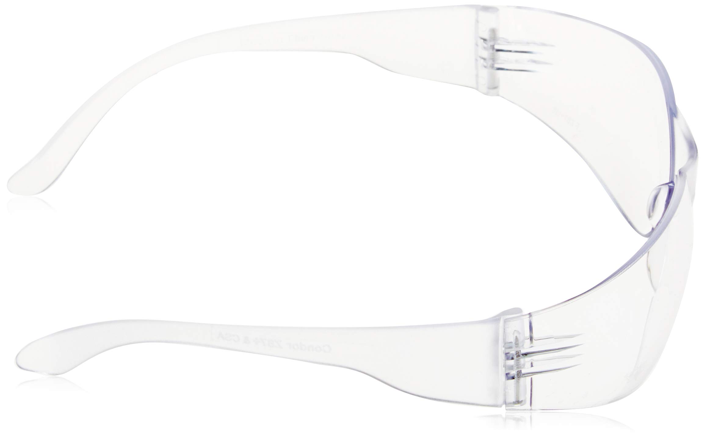 Condor Clear Safety Glasses, Wraparound