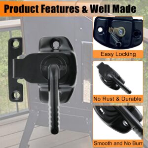 Smoker Door Latch for Cuisinart COS-330 Vertical Smoker/Pit Boss Vertical Smoker 1077, Heavy Duty Smoker Door Latch Kits for Most of Masterbuilt Electric Smoker Replacement Parts Door Latch