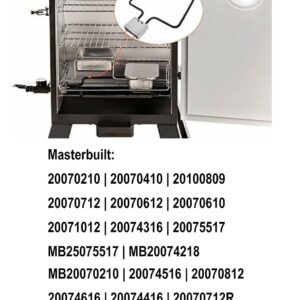 Electric Smoker Grill Heating Element Replacement Part with Adjustable Thermostat Controller for Masterbuilt Smokers & Turkey Fryers 1500W