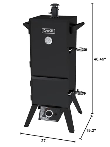 Dyna-Glo DGY784BDP 36" Vertical LP Gas Smoker, Black powder coat