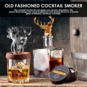 Collective Spirits Cocktail Smoker Kit with Reindeer Head Pourer, Torch, Cleaning Brush, Whiskey Smoker Infuser Kit, Old Fashioned Drink Torch Kit, Ideal Gift for Boyfriend, Husband, Dad (No Butane)