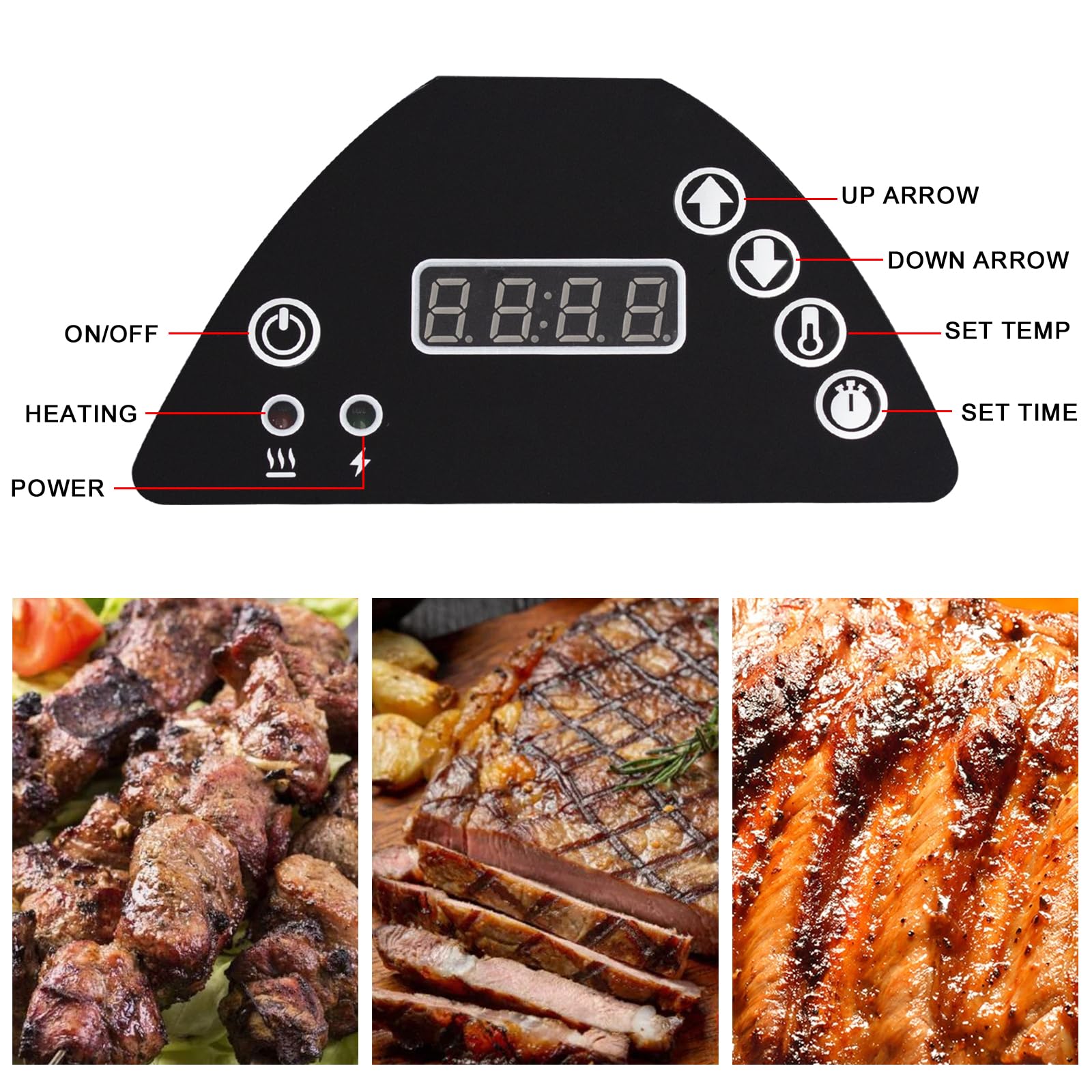 9907160014 Digital Control Panel Kit Replacement for Masterbuilt Compatible with Masterbuilt MB20071317/ 20071117/21071218 & More MB Digital Electric Smoker