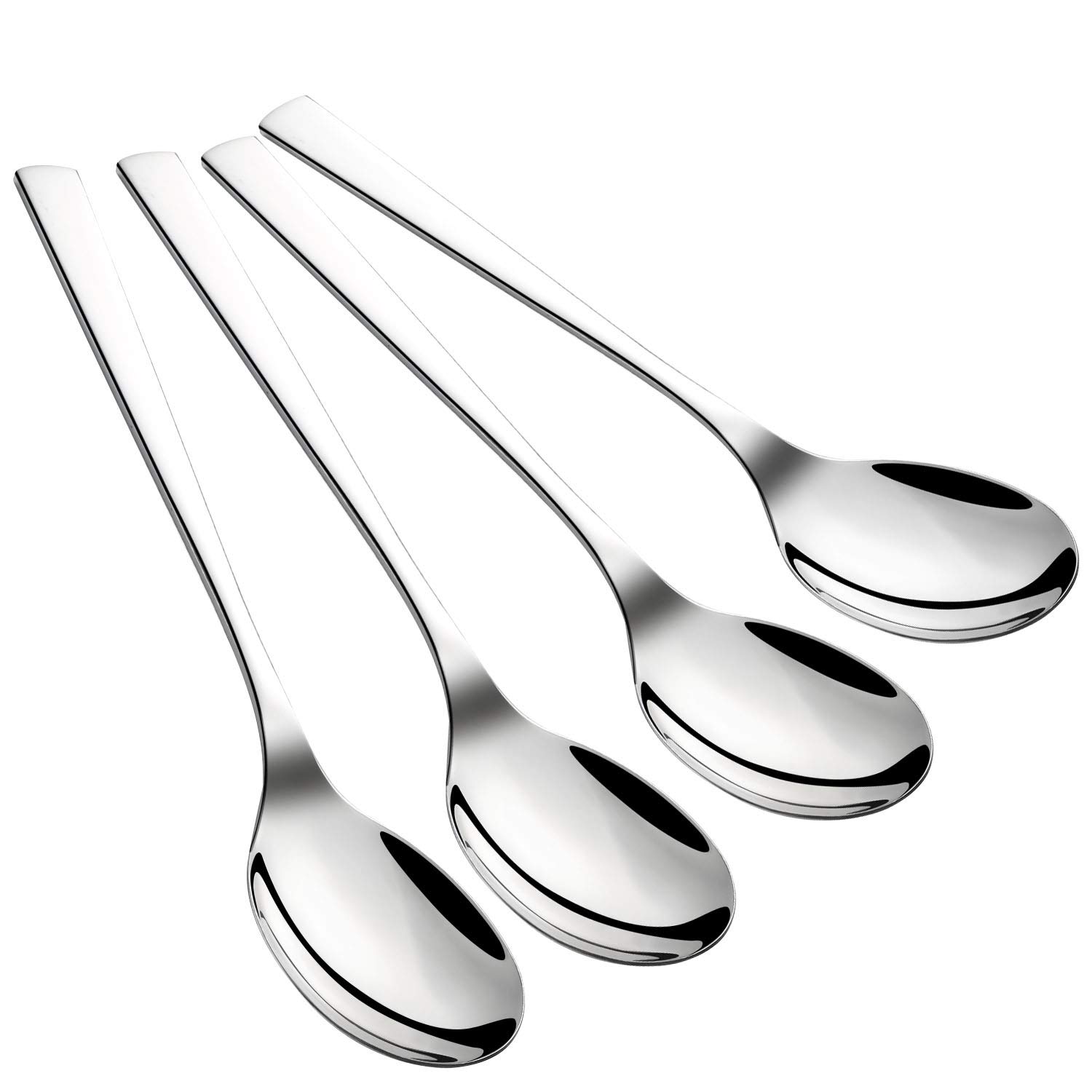 KEAWELL Premium Serving Spoon Set, 18/10 Stainless Steel Large Serving Spoon Tabletop Flatware Serving Utensil Buffet Banquet Serving Tablespoons(Pack in 2/4), Mirror-Polished, Buffet Serving set (4)