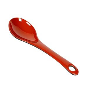 JapanBargain 2382, Serving Spoons Japanese Soup Serving Spoons Chinese Soup Serving Spoons Rice Serving Spoons Table Serving Spoons, Black and Red, Pack of 4