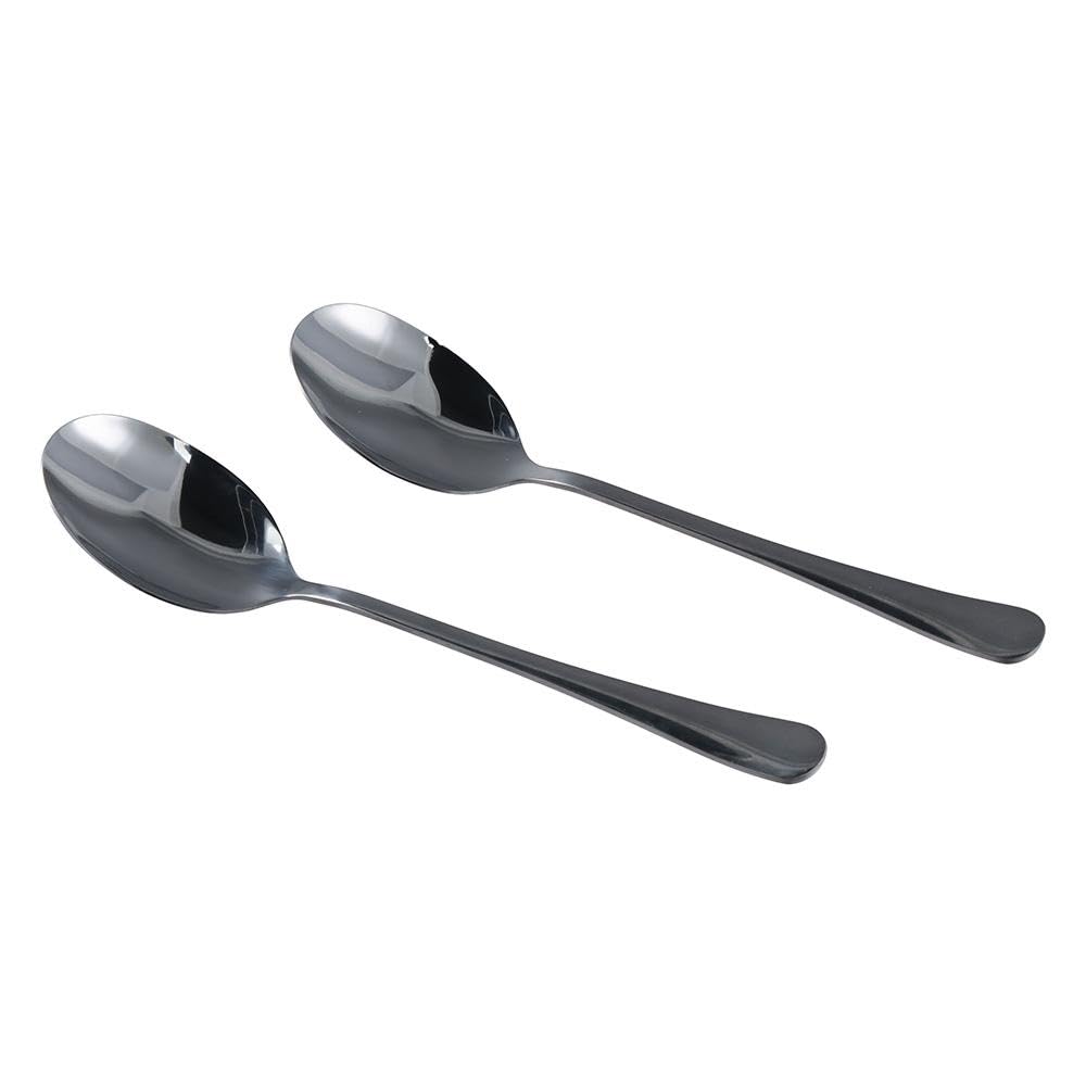 hobbyme 6 Pcs Spoons Set, Includes 3 Slotted Spoons and 3 Serving Spoons,Utility Advanced Performance Stainless Steel Spoons for Buffet and Cooking