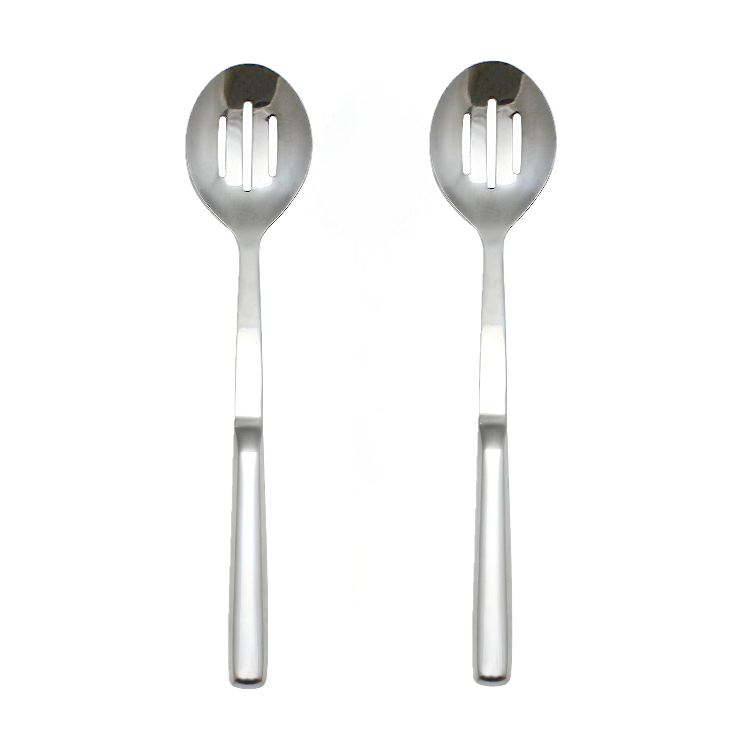 TrueCraftware- Set of 2 Stainless Steel Slotted Serving Spoon- Serving Utensils Cooking Spoons Utensil Sets Large Serving Utensils Kitchen Cooking Serving Utensils for Home Restaurant Buffet Banquet