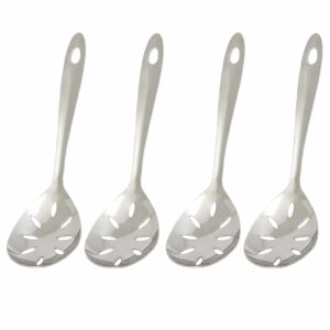 4 Stainless Steel Serving Slotted Spoon Cooking Utensil Kitchen Tool Heavy Gauge