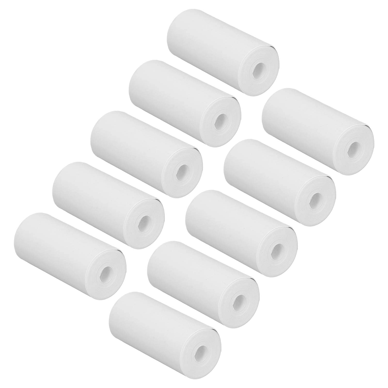 10 Rolls Thermal Paper, 2.24 x 0.98in White Thermal Paper for Portable Bluetooth Pocket Mobile Printer