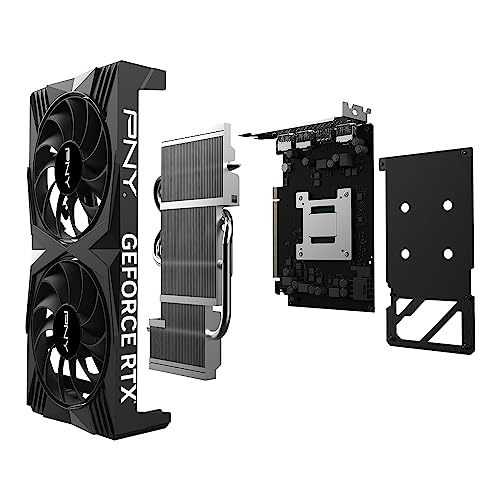 PNY GeForce RTX™ 4060 8GB VERTO™ Dual Fan Graphics Card DLSS 3 (128-bit, PCIe 4.0, GDDR6, HDMI/DisplayPort, Supports 4k, 2 slot)