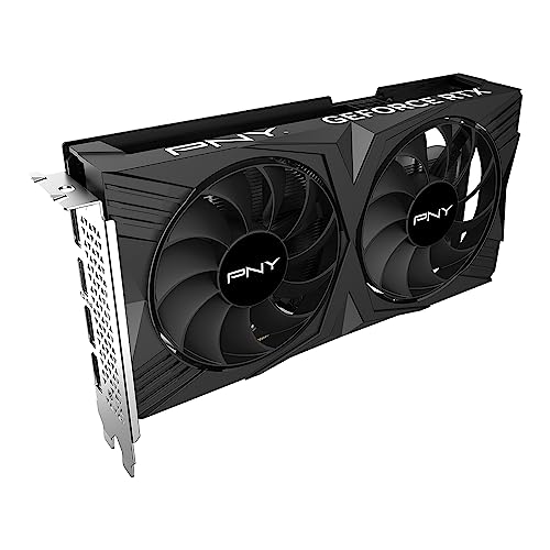 PNY GeForce RTX™ 4060 8GB VERTO™ Dual Fan Graphics Card DLSS 3 (128-bit, PCIe 4.0, GDDR6, HDMI/DisplayPort, Supports 4k, 2 slot)