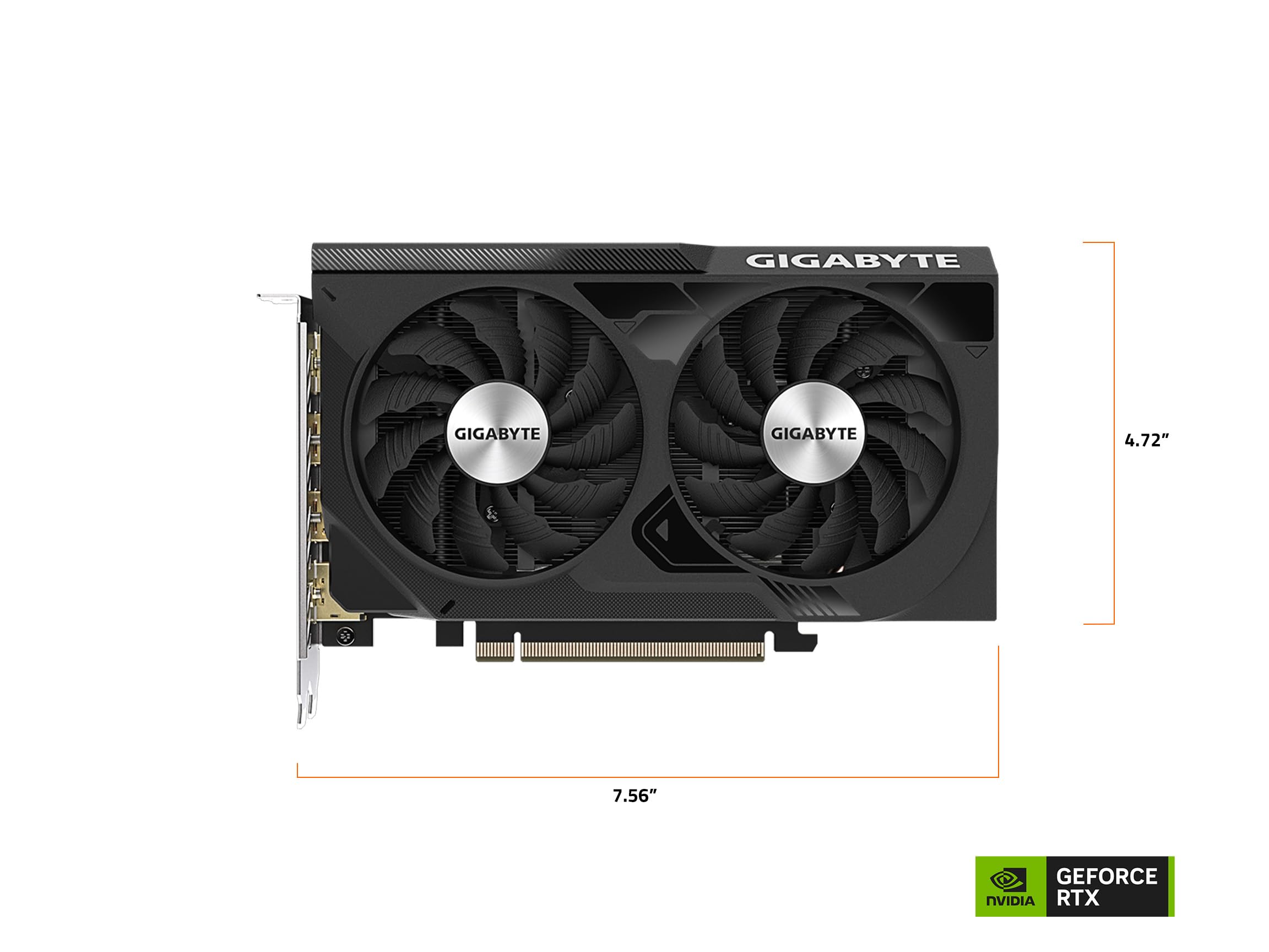 GIGABYTE GeForce RTX 4060 WINDFORCE OC 8G Graphics Card, 2X WINDFORCE Fans, 8GB 128-bit GDDR6, GV-N4060WF2OC-8GD Video Card