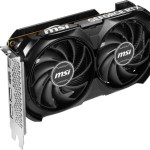 MSI Gaming GeForce RTX 4060 8GB GDRR6 Extreme Clock: 2505 MHz 128-Bit HDMI/DP Nvlink TORX Fan 4.0 Ada Lovelace Architecture Graphics Card (RTX 4060 Ventus 2X Black 8G OC)