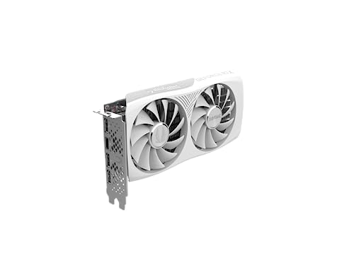 ZOTAC Gaming GeForce RTX 4060 8GB Twin Edge OC White Edition DLSS 3 8GB GDDR6 128-bit 17 Gbps PCIE 4.0 Compact Gaming Graphics Card, ZT-D40600Q-10M