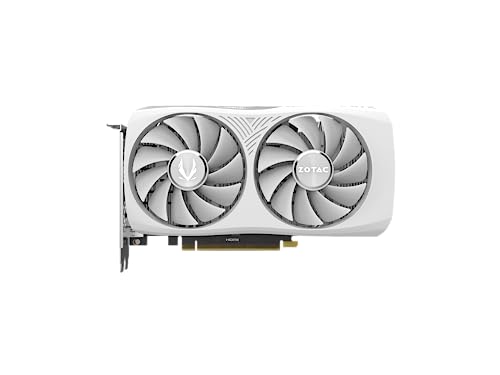 ZOTAC Gaming GeForce RTX 4060 8GB Twin Edge OC White Edition DLSS 3 8GB GDDR6 128-bit 17 Gbps PCIE 4.0 Compact Gaming Graphics Card, ZT-D40600Q-10M