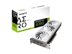 gigabyte geforce rtx 4060 aero oc 8g graphics card, 3x windforce fans, 8gb 128-bit gddr6, gv-n4060aero oc-8gd video card