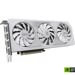 GIGABYTE GeForce RTX 4060 AERO OC 8G Graphics Card, 3X WINDFORCE Fans, 8GB 128-bit GDDR6, GV-N4060AERO OC-8GD Video Card