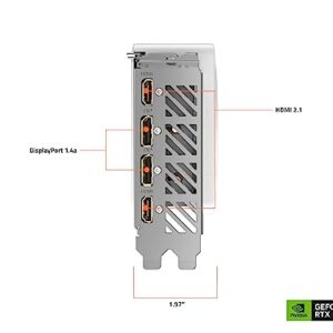 GIGABYTE GeForce RTX 4060 Ti AERO OC 16G Graphics Card, 3X WINDFORCE Fans, 16GB 128-bit GDDR6, GV-N406TAERO OC-16GD Video Card