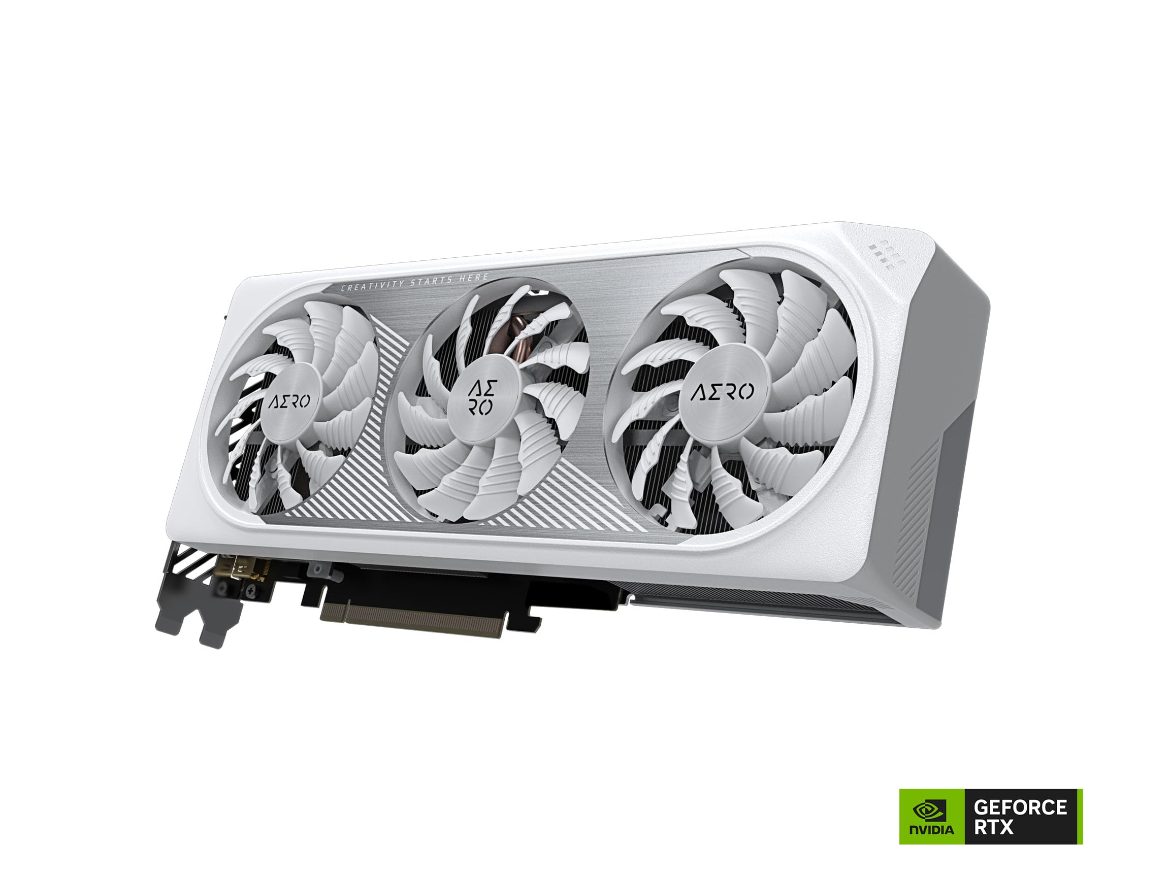 GIGABYTE GeForce RTX 4060 Ti AERO OC 16G Graphics Card, 3X WINDFORCE Fans, 16GB 128-bit GDDR6, GV-N406TAERO OC-16GD Video Card