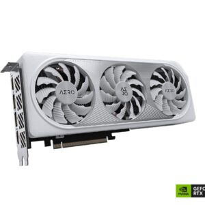 GIGABYTE GeForce RTX 4060 Ti AERO OC 16G Graphics Card, 3X WINDFORCE Fans, 16GB 128-bit GDDR6, GV-N406TAERO OC-16GD Video Card