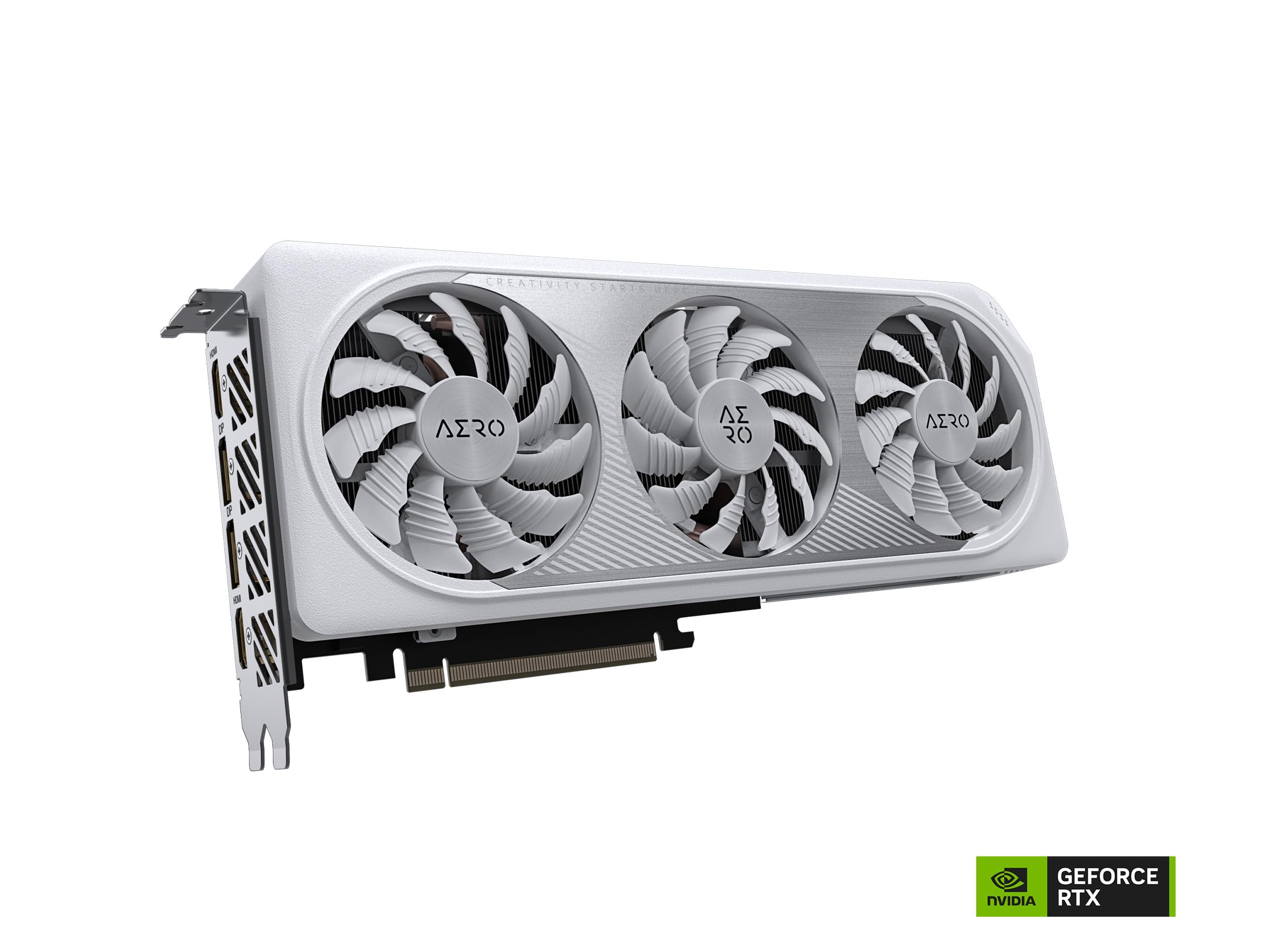 GIGABYTE GeForce RTX 4060 Ti AERO OC 16G Graphics Card, 3X WINDFORCE Fans, 16GB 128-bit GDDR6, GV-N406TAERO OC-16GD Video Card