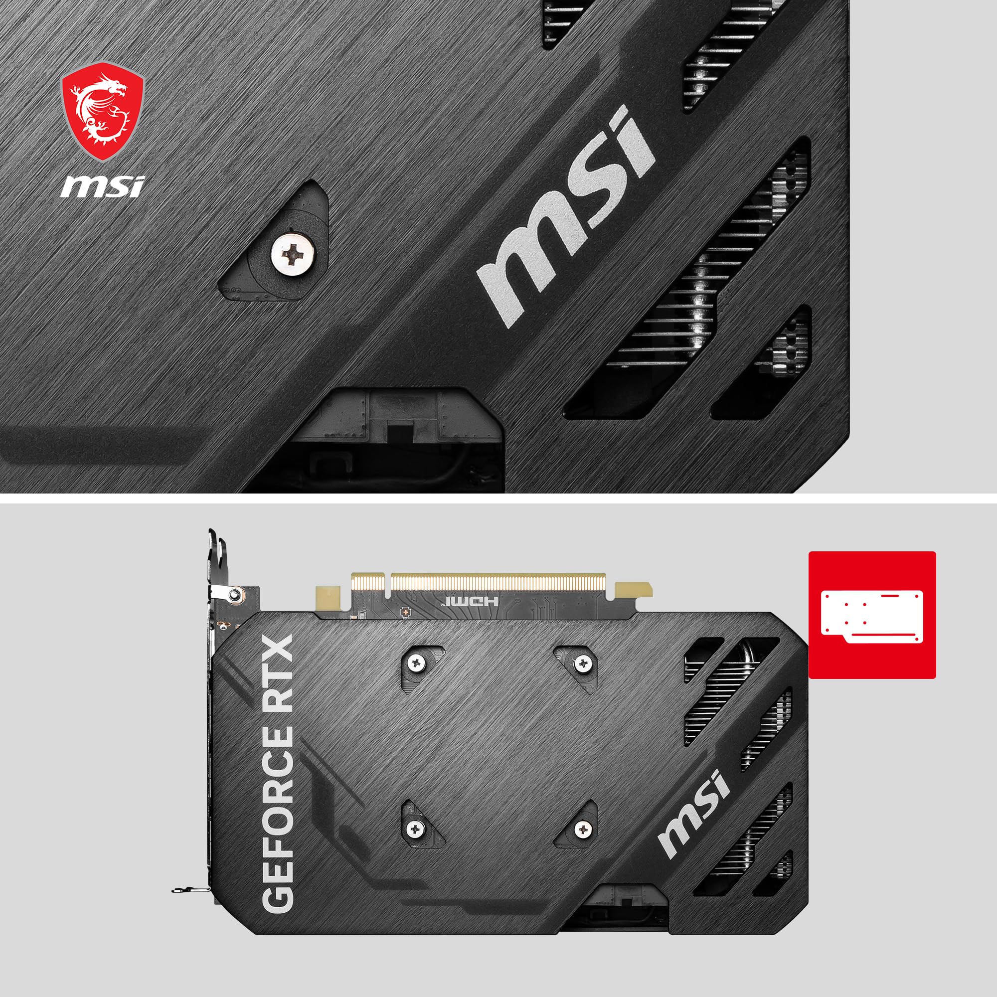 MSI GeForce RTX 4060 Ti Ventus 2X Black 8G OC Graphics Card -NVIDIA RTX 4060 Ti, 8GB GDDR6 Memory, 18Gbps, PCIe 4.0, DLSS3