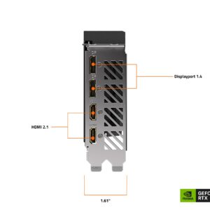 GIGABYTE GeForce RTX 4060 Ti WINDFORCE OC 8G Graphics Card, 2X WINDFORCE Fans, 8GB 128-bit GDDR6, GV-N406TWF2OC-8GD Video Card